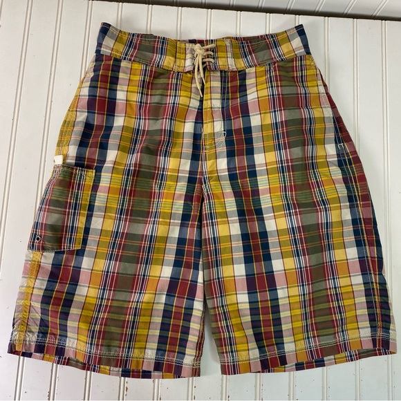 Polo Ralph Lauren Other - Polo Ralph Lauren Swim Shorts Boys L 16/18 Plaid